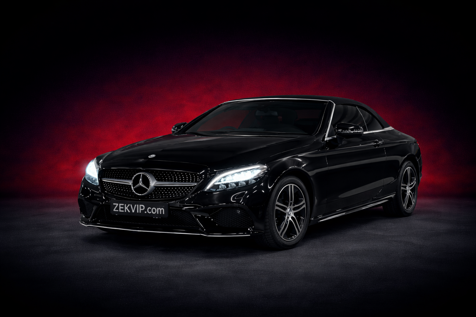 mercedes black cabrio